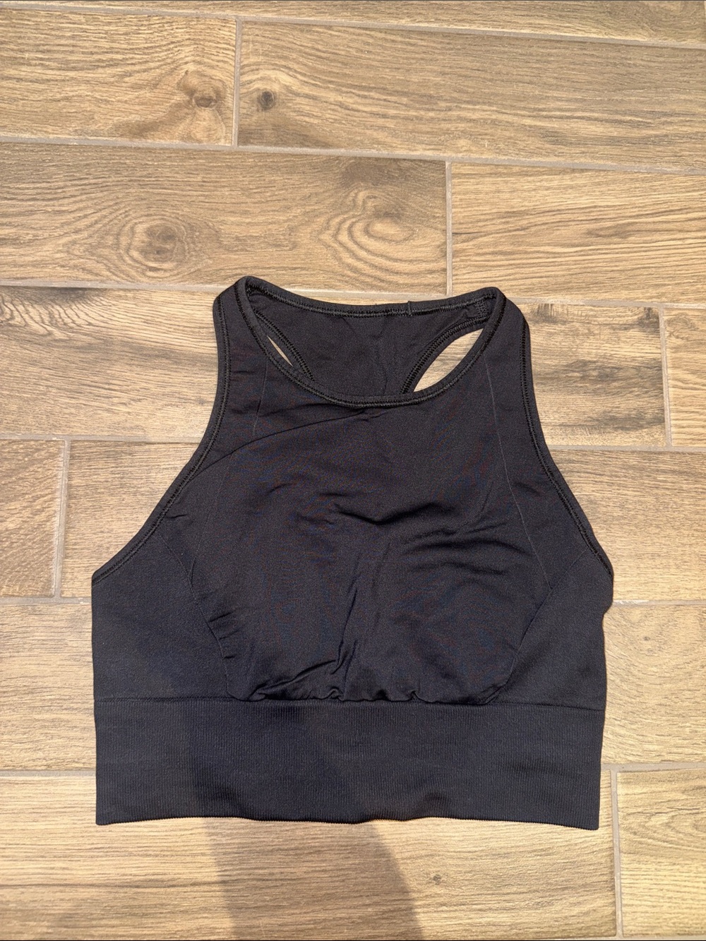 lululemon athletica Black High-Neck Racerback Sports Bra